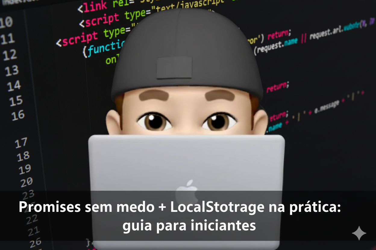 Promises sem medo + LocalStorage na prática: guia para iniciantes